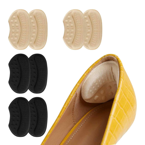 Branturi pentru Incaltaminte, din Spuma, Universal, Protectie Calcai, Reglare Numar, 6 mm Grosime, Adeziv, Negru [2]