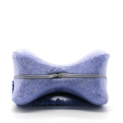 Perna Ortopedica pentru Picioare, Multifunctionala, Confortabil?, in Forma de Inima, Spuma cu Memorie, Curea Anti-cadere, 25x23x13 cm, Albastru [6]