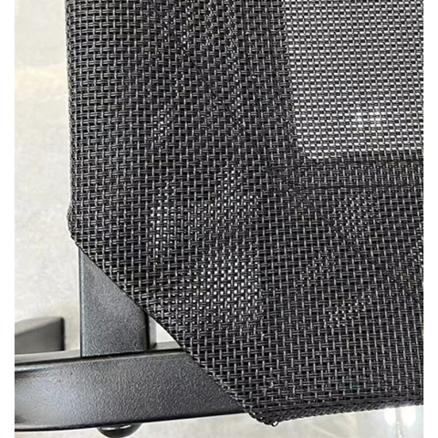 Pat pentru Animalele de Companie, din Plasa este Rezistent la Umiditate, Picioare de Otel, Respirabil, Marimea S 68 x 55 x 16 cm, Negru [3]