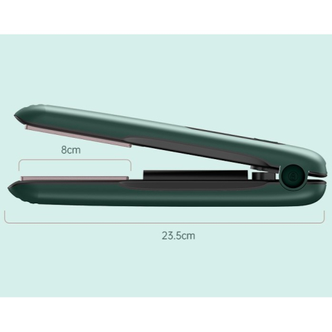 Placa de Par fara Fir, Adaptor Tip C, 4 Trepte de Temperatura, Tensiune 5V, Capacitate Baterie 5000 mAh, Indreptat, Ondulat, 23.5x3.3x4.5 cm, Verde [6]