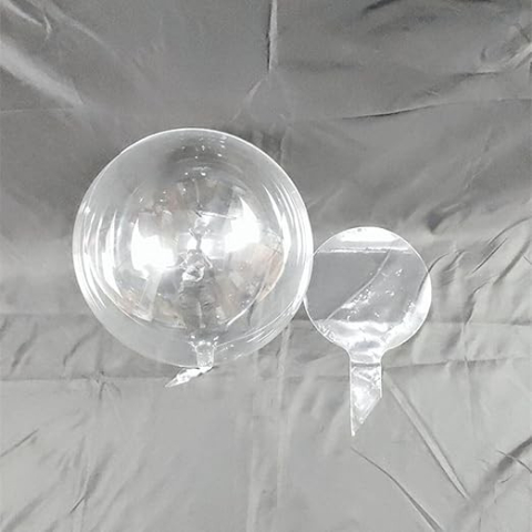 Buchet Decorativ, Trandafir in Balon cu Lumini Led, Diametru 35 cm, 2 x Baterii AA (neincluse), Albastru/Alb [5]