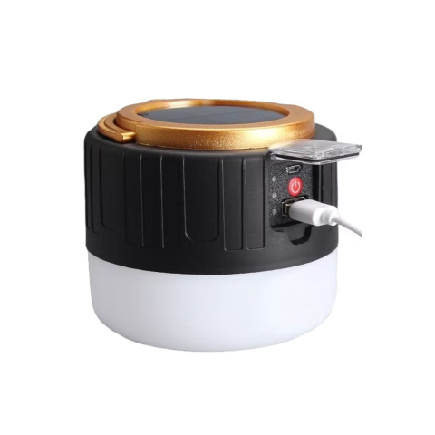 Lampa Portabila, Incarcare Solara + USB, Afisaj Inteligent al Bateriei, Raza de Actiune 32 mp, 6x9x11 cm, 3 Moduri, Negru [4]