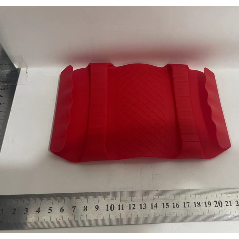 Suport de Silicon Multifunctional de Mana, pentru Cuptor, Alimente Fierbinti, Carne, Izolare Termica, Anti-alunecare, 18x12x1.5 cm, Rosu [1]