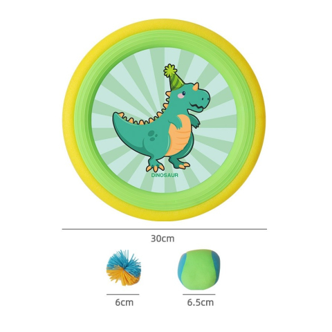 Set Interactiv Frisbee, Fippy, pentru Copii, 2 Palete Elastice, Diametru 30 cm, 4 Mingi, + 3 Ani, Design Animat, Multicolor [1]