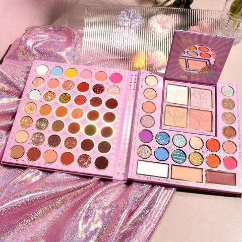 Trusa de Machiaj, KEVIN &amp; COCO, Easter Style Blue, 69 culori, 20 x 22.5 cm [3]