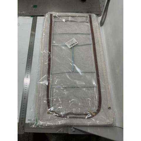 Cutie Depozitare cu Cadru Metalic, pentru Incaltaminte, Haine, Lingerie, Fermoar Calitativ, Fereastra Transparenta, Manere Laterale, 60 x 30 x 15 cm Bej [1]