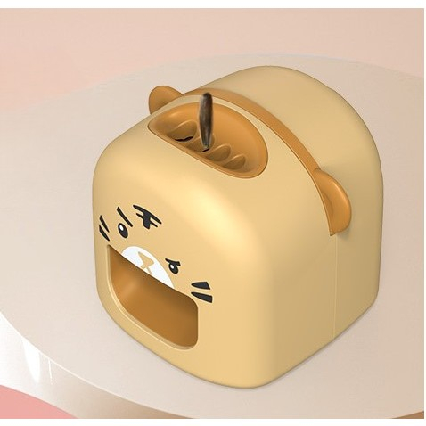 Ma?in? de Decojit Semin?e, Mini Deschiz?tor, Model Tigru, Incarcare USB, 9.7x10x8.6 cm, Portocaliu [3]