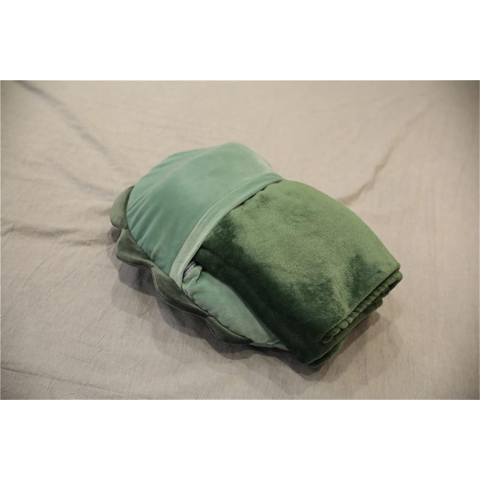 Patura 2in1 pentru Pat sau Canapea, Model Jucarie Dinozaur cu Spatiu de Depozitare Patura, Microfibra, 1x1.7 m, Verde [5]