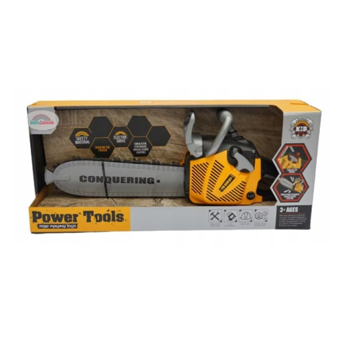 Jucarie Fierastrau Electric pentru Copii, cu Sunete ?i Lumini, Joc de Rol Interactiv, +3 Ani, 43 x 10 x 18.5 cm, Portocaliu [4]