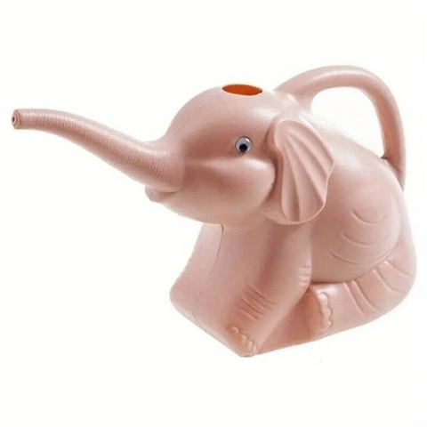 Articole pentru Gradina si Bricolaj - Stropitoare pentru Copii, in forma de Elefant, 1500 mL, pentru Udat Plante, 19.5x17x11.8 cm, Roz