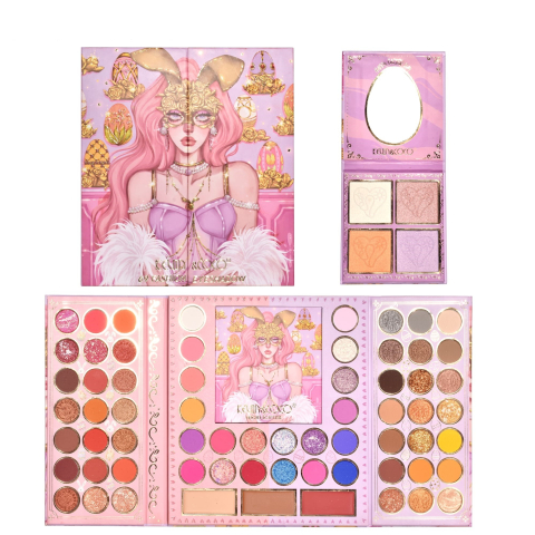 Trusa de Machiaj, KEVIN &amp; COCO, Easter Style Pink, 69 culori, 20 x 22.5 cm [5]