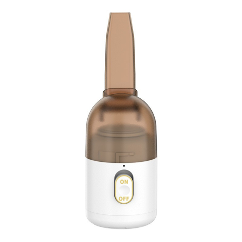 Accesorii Auto - Aspirator Portabil pentru Automobil, Aspirator mic fara Fir, pentru Casa si Masina, incarcare USB, 2 in 1, 16.3x6 cm, Alb