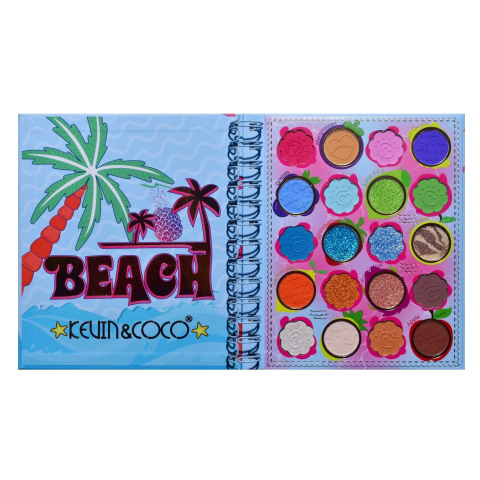 Palete de Machiaj, KEVIN &amp; COCO, Colour Fruit Party, Fard de Pleoape, 20 culori, 15.3 x 17.4 x 1.2 cm [4]
