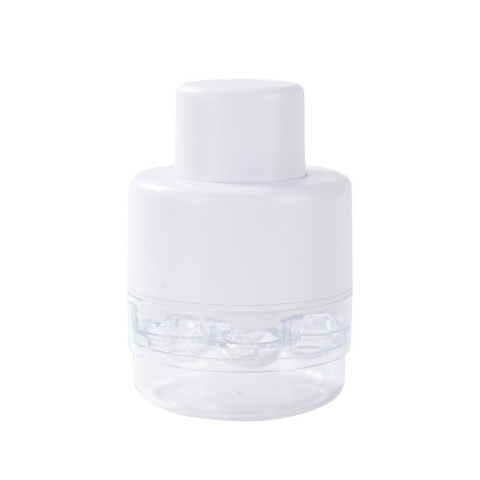 Ustensile pentru Bucătărie - Dispozitiv de Scos Samburi, Manual, cu 7 Gauri, pentru Cirese, 13 x 9.2 cm, din ABS, Alb