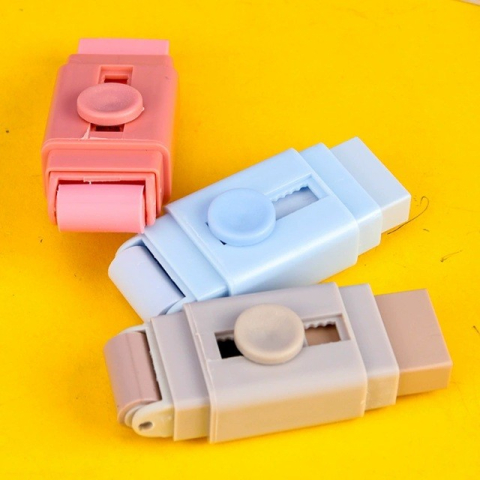 Radiera, cu 2 Rezerve, Reglare Pull-Push, din Cauciuc, Albastru [3]