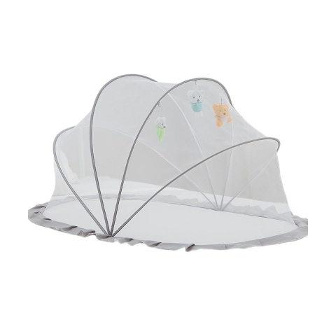 Articole diverse pentru copii - Husa Anti-Tantari, Pliabila, Protectie 360 Grade, 0-1 An, 60 x 55 x 5 cm, Gri