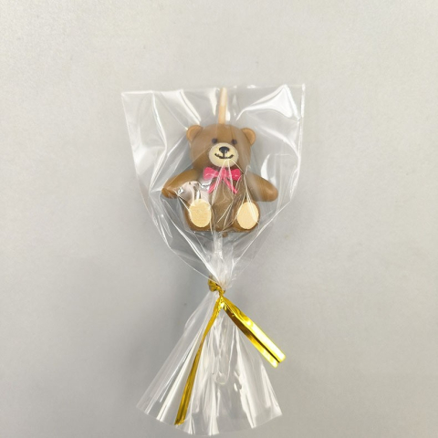 Lumanare de Tort, Model Ursulet, Party, 8 x 3.2 cm, Maro [3]