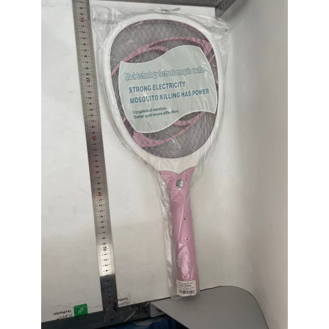 Paleta Electrica pentru Tantari, Muste sau Insecte LED, Plastic, Casa si Gradina, Anti-insecte, Alb-Roz [1]