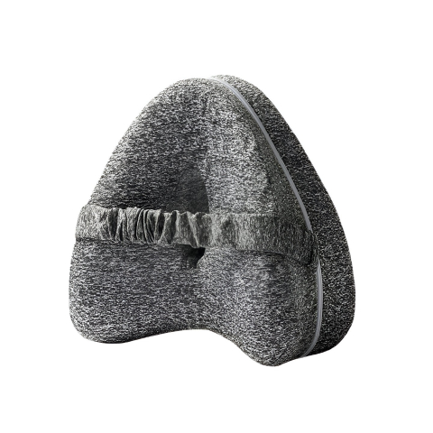 Perna Ortopedica pentru Picioare, Multifunctionala, Confortabil?, in Forma de Inima, Spuma cu Memorie, Curea Anti-cadere, 25x23x13 cm, Gri [8]