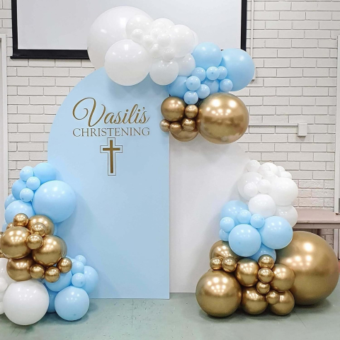 Set 10 Baloane din Latex, Model Party, 13 cm, 1 g, Bleu [1]