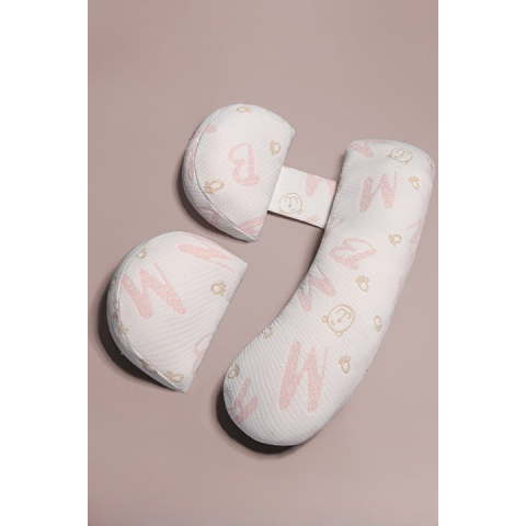 Set Perna pentru Gravide, Husa Detasabila, Utilizare in Forma H si U, Reglabila, Latime Ajustabila, Proactive, Roz Pal [2]