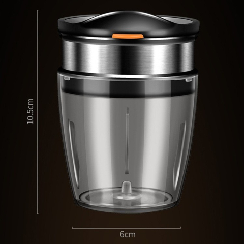 Borcan Feliator de Fructe si Legume, Lame in Inox Incorporate, Feliator pentru Fructe si Legume de Dimensiuni Mici si Medii, 10.5 x 6 cm, Negru [2]