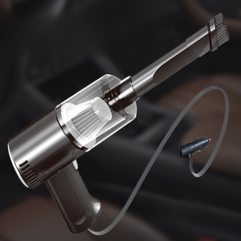 Aspirator Portabil Auto, Tip Pistol K7A, Pentru Casa si Masina, Cablu Auto, 36 x 17 cm, Negru [2]