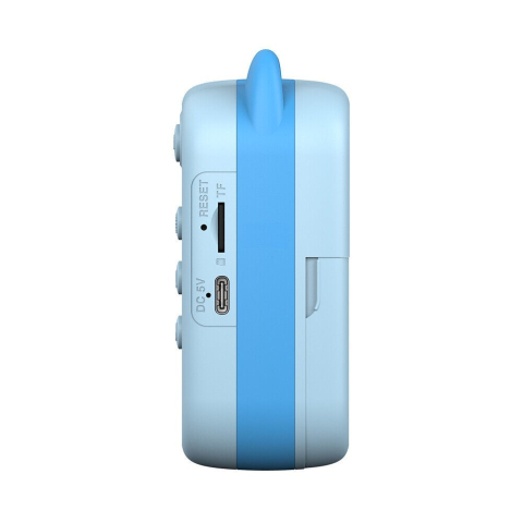 Camera Instantanee pentru Copii, cu Functie de Printare, Camera Frontala + Selfie, Cablu USB-C, Bluetooth, Compatibil iOS/Android, Imprimare APP, Model Pisica, Albastru [4]