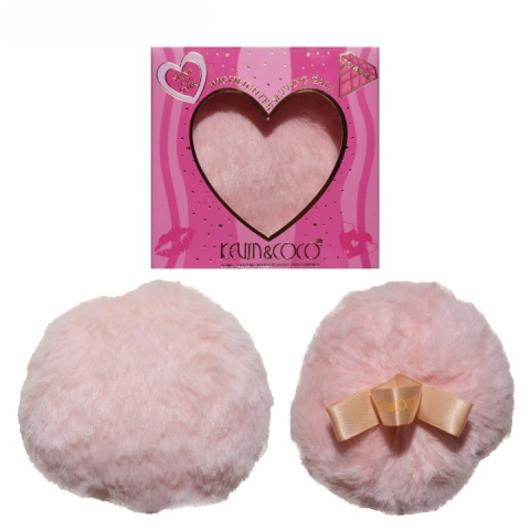 Aplicator pentru Iluminator/Pudra, Tip Buretel Pufos, Kevin &amp; Coco, 9.6 x 9.6 x 7.2cm, Roz [5]