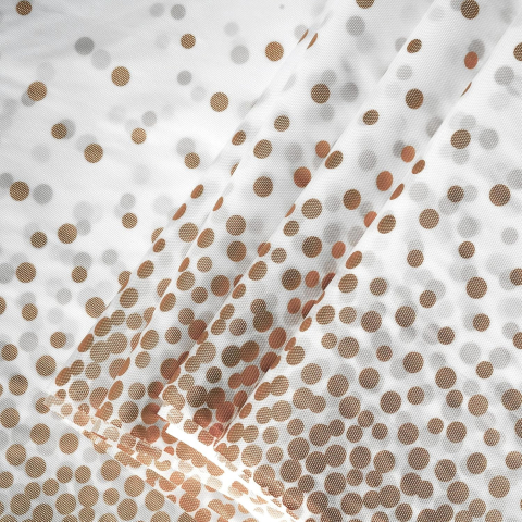 Fata de Masa, din PEVA, Imprimeu Buline, 137 x 274 cm, Impermeabila, Fara Pete, Curatare Rapida, Maro [3]