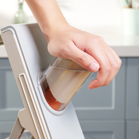 Feliator de Legume Multifunctional, Taieturi Diferite, Razatoare pentru Bucatarie, Taietor de Cartofi, Presa Manuala, Pliabila, Extensibila, PP PET, 23.5x9.5x5.5 cm, Alb [13]