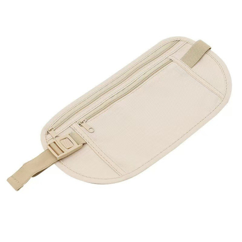 Geanta Anti-Furt, Suport Portofel/Documente, Bej [4]