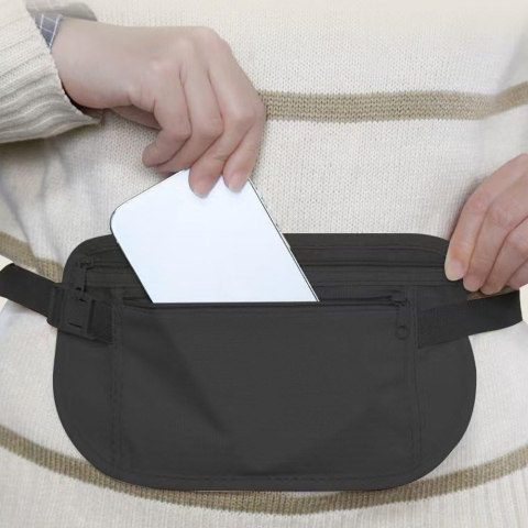 Geanta Anti-Furt, Suport Portofel/Documente, Negru [2]