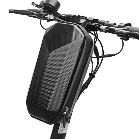 Geanta pentru Trotineta Electrica, Hard Shell de 4 L, Geanta Frontala pentru Bicicleta, Impermiabila Rigida pentru Bicicleta, 30 x 15.5 x 13 cm, Negru [1]