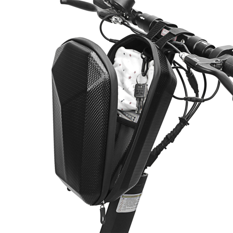 Geanta pentru Trotineta Electrica, Hard Shell de 4 L, Geanta Frontala pentru Bicicleta, Impermiabila Rigida pentru Bicicleta, 30 x 15.5 x 13 cm, Negru [5]