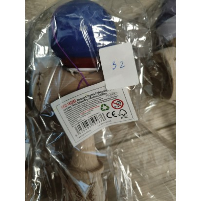 Kendama Rubber Grip V3 Cupe Mari - Kendama X Originala, Profesionala, Big Cups V3, Rubber Grip, model Albastru/rosu