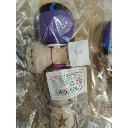 Kendama Rubber Grip V3 Cupe Mari - Kendama X Originala, Profesionala, Big Cups V3, Rubber Grip, model Negru/mov/albastru