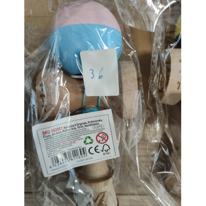 Kendama Rubber Grip V3 Cupe Mari - Kendama X Originala, Profesionala, Big Cups V3, Rubber Grip, model Roz/Bleu