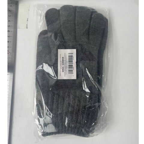 Manusi de Barbat, Model H, Functie Touchscreen (ecran tactil), Material Acril Tricotat, Manseta Elastica, Interior Catifelat, Marime Universala, Gri Inchis [1]