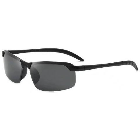 Ochelari de Protecţie - Ochelari de Soare, Flippy, Polarizati, pentru Condus, Ciclism, 400 UV, cu Lentila Neagra pentru Protectie, Rama Neagra, Pc, 14 x 3.7 cm, 15.2 g