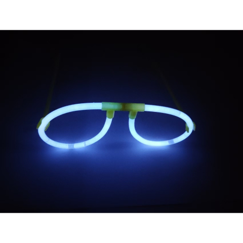 Ochelari Decorativi, Flippy, din Plastic, Fluorescenti, Accesoriu Petrecere, Albastru [3]