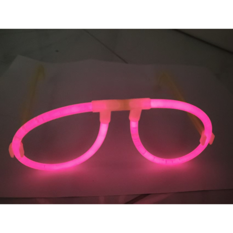 Ochelari Decorativi, Flippy, din Plastic, Fluorescenti, Accesoriu Petrecere, Roz [2]