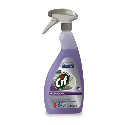 Pachet CIF Professional 2-in-1 Detergent Dezinfectant Lichid, 6×0.75 L [1]