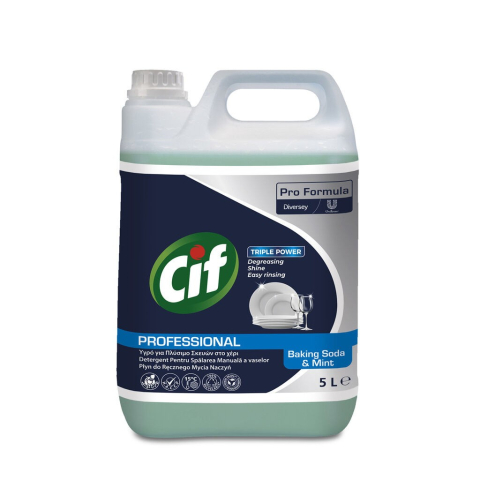 Pachet CIF Professional Baking Soda&amp;Mint - Detergent Universal de Spalat Vase Manual, Parfum de Menta 2x5 L [2]