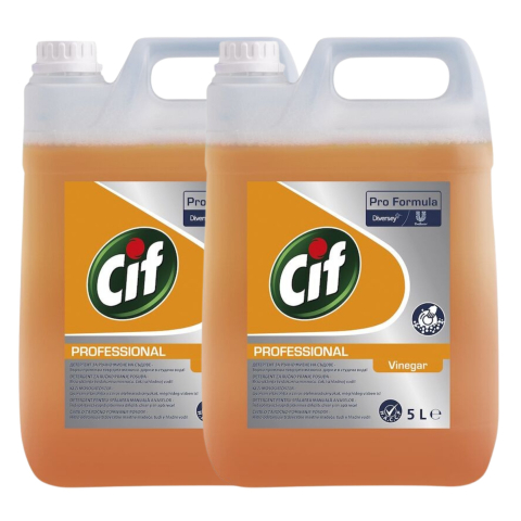Produse Curatenie - Pachet CIF Professional Heavy Duty Vinegar - Detergent Universal pentru Spalarea Manuala a Vaselor cu Otet 2×5 L