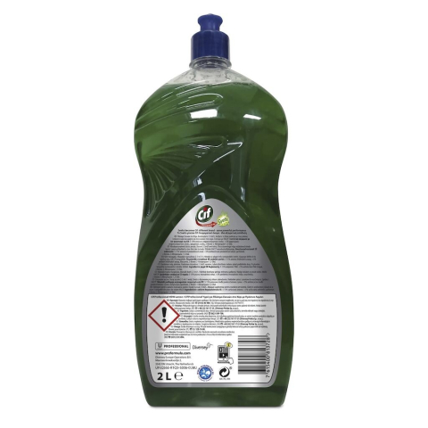 Pachet CIF Professional Lemon - Detergent Universal pentru Spalarea Manuala a Vaselor, Parfum de Lamaie, 6x2 L [4]