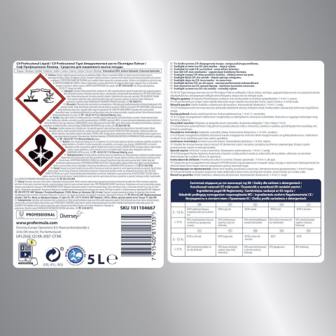 Pachet CIF Professional Liquid - Detergent Universal pentru Masina de Spalat Vase 2x5 L [5]