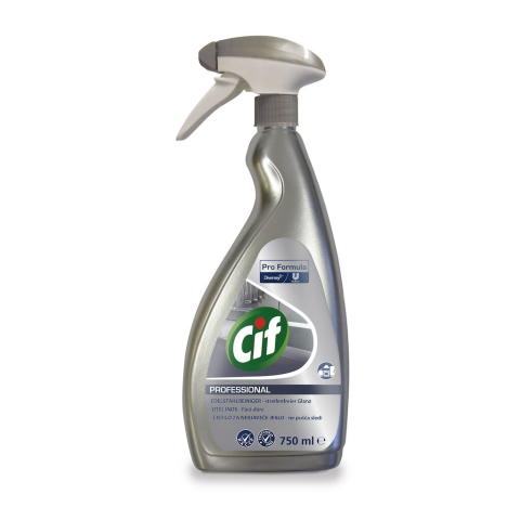 Pachet CIF Professional Stainless Steel - Detergent pentru Inox 6×0,75 L [4]