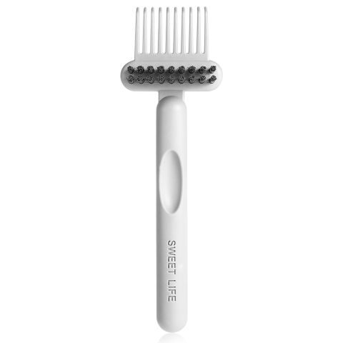 Ingrijire personala si cosmetice - Perie pentru Curatarea Parului, din Plastic, 16 x 5 cm, Alb