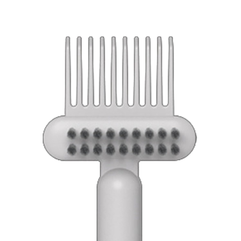 Perie pentru Curatarea Parului, din Plastic, 16 x 5 cm, Alb [2]